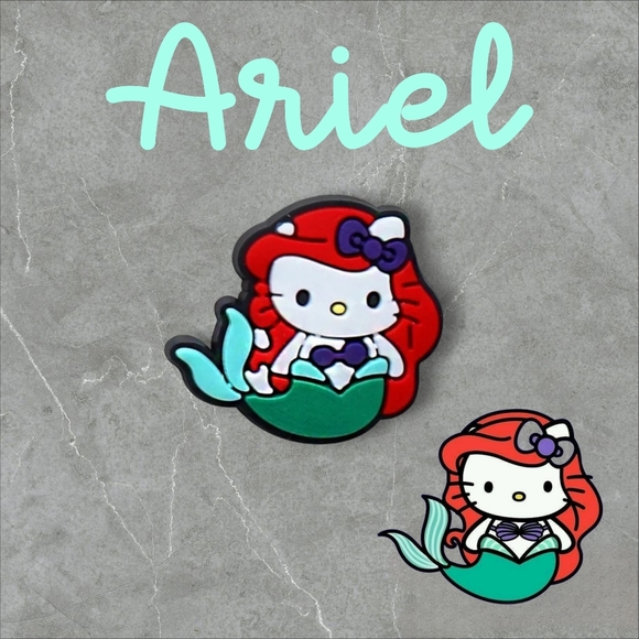 BOGO!! BUNDLE For Discount!!!  Hello Kitty Disney Princess Ariel Croc Charm - Picture 1 of 1